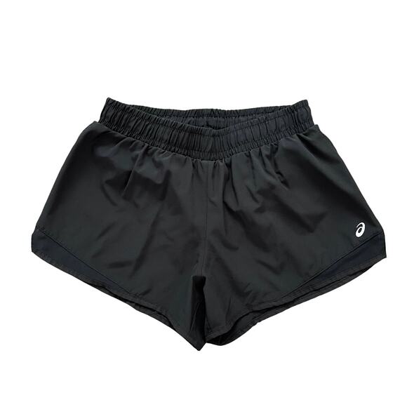 ASICS Core Split Womens Black Quick Dry Build In Brief Running Athletic Shorts S - Picture 2 of 10